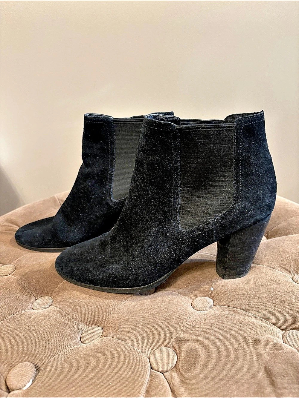 Cole Haan Grand.OS Cole Haan bootie Black Suede Ankle Boots US 10